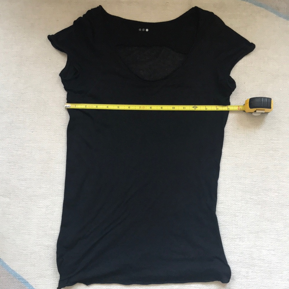 Three dots cap sleeve t shirt